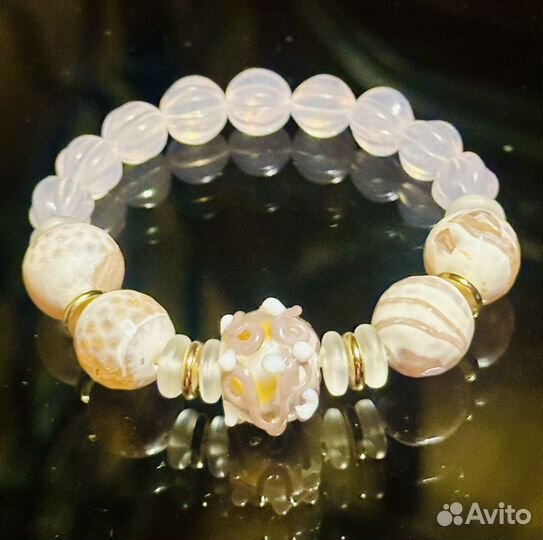 Комплект венецианский бисер/ муранское стекло