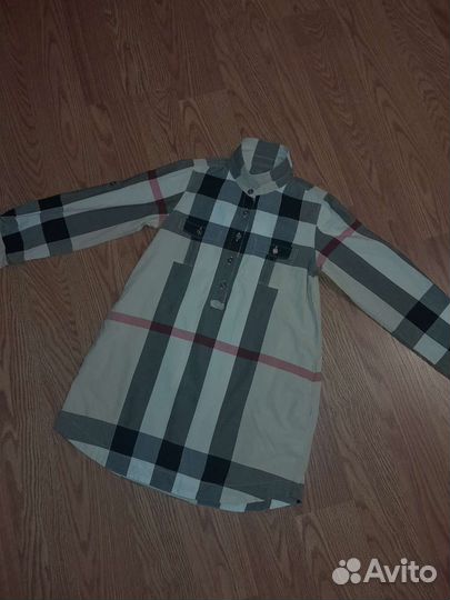 Burberry рубашка в клетку оригинал (128 см,8лет)