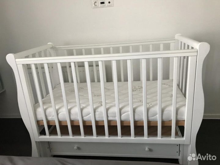 Детская кроватка Лель и матрас ортопедический