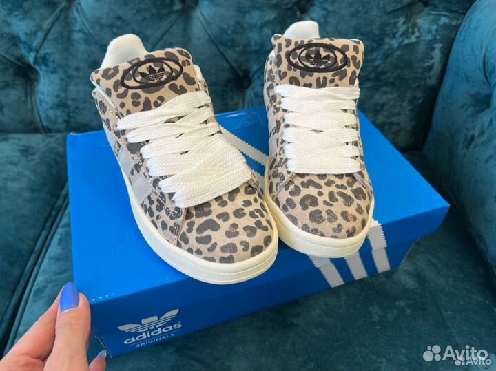 Кеды Adidas Campus Leopard Женские