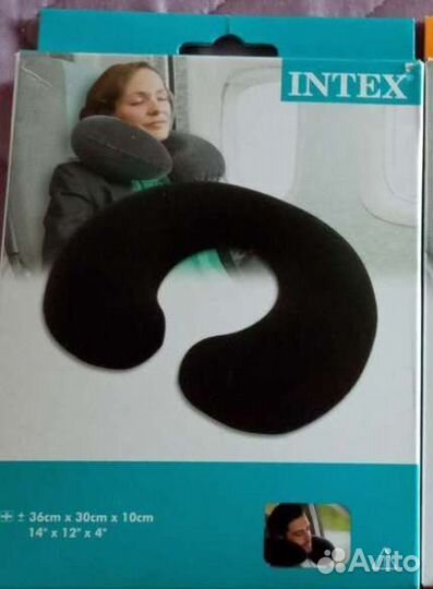 Подушка дорожная надувная, взрослая