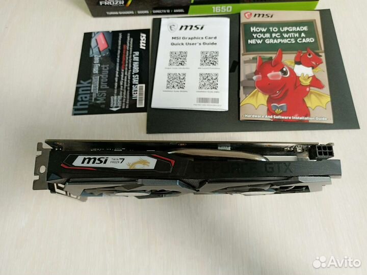 Видеокарта Gtx 1650 Msi Gaming 4 Gb