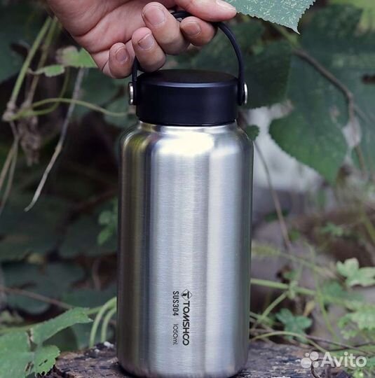 Фляга 1050 мл нержавейка Tomshoo походная бутылка