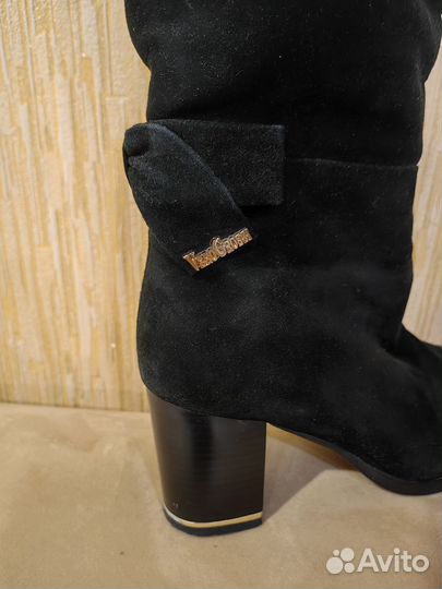 Сапоги зимние замшевые