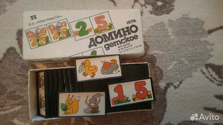 Детская игра домино СССР