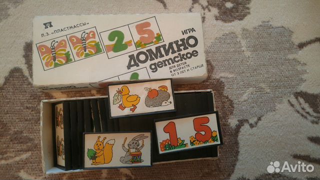 Детская игра домино СССР