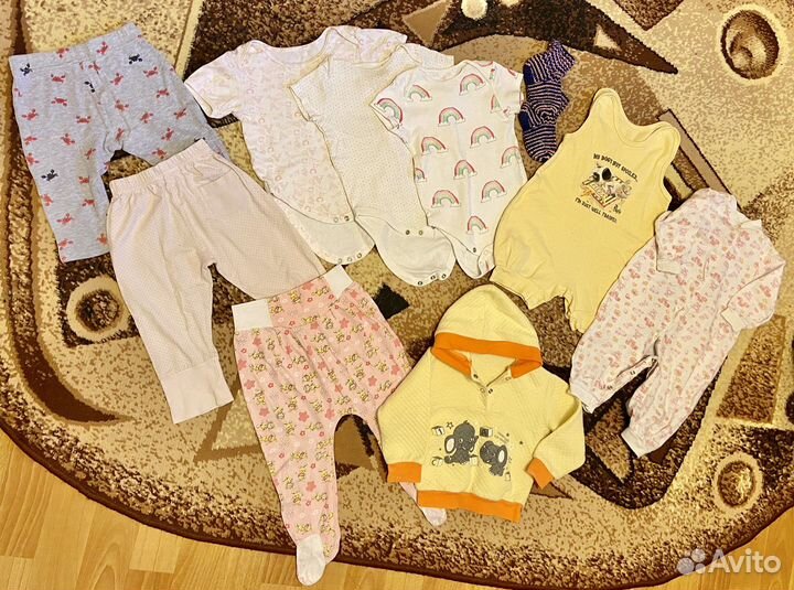 Вещи детские пакетом 62 68 74 80