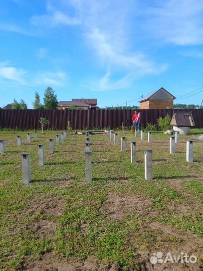 Фундамент на сваях. Забивные сваи