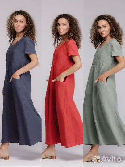 Платье лен Кайрос Kayros