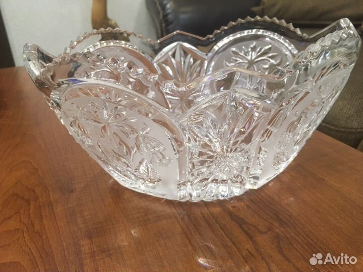 Хрустальная ваза, салатница