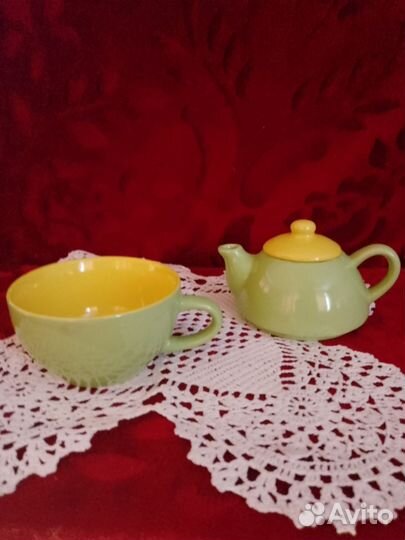 Заварочный чайник с чашкой