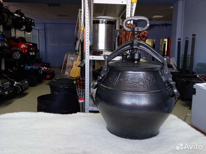 Афганский казан 15л черный