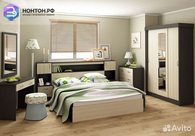Спальный гарнитур Бася венге / дуб белфорт