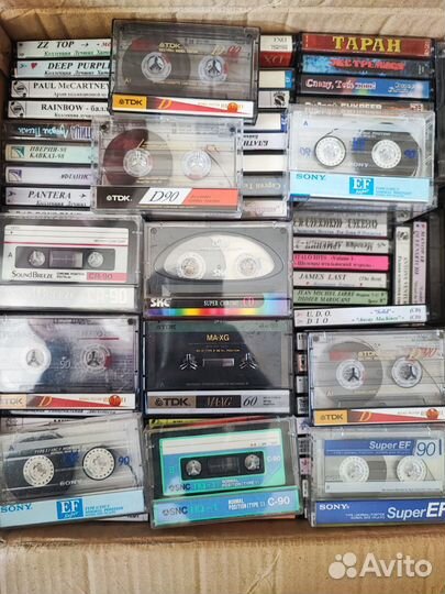 Аудиокассеты Sony, TDK, Maxell, Denon, Konika и др