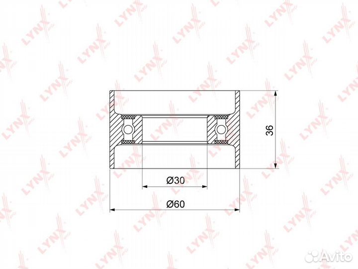 Ролик hyundai/KIA santa FE/magentis 05- PB1315