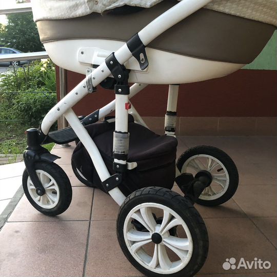 Детская Коляска эко кожа 2 в 1 Gusio Florencia