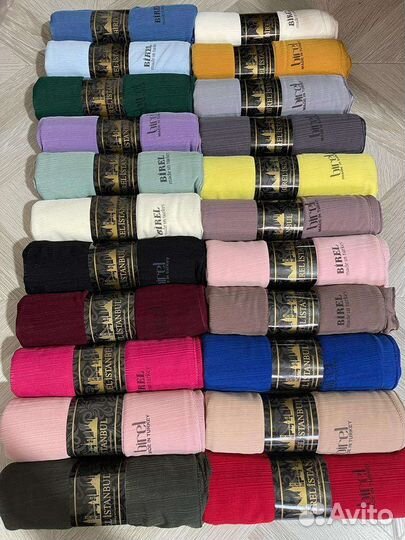 Шарфы жатые, палантины, пашмина