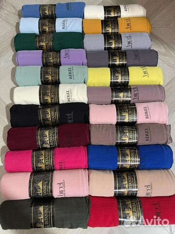 Шарфы жатые, палантины, пашмина