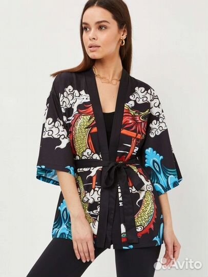 Кимоно хаори новое с поясом