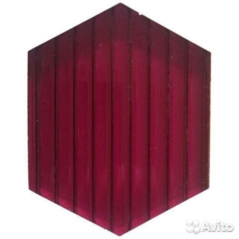 Поликарбонат 4мм бордовый 6м