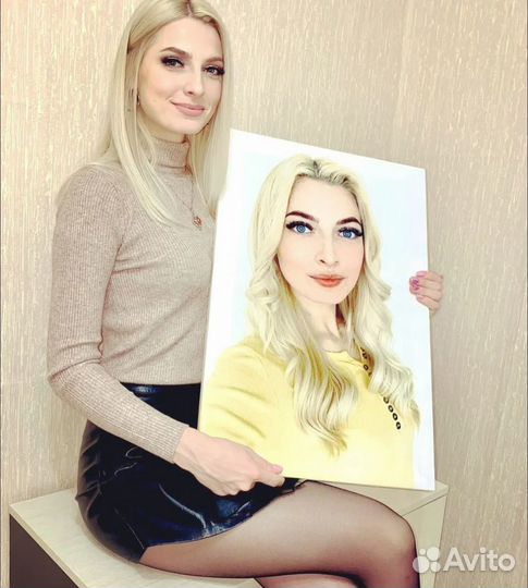 Портрет на холсте по фото