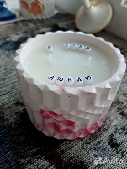 Ароматическая свеча ручной работы