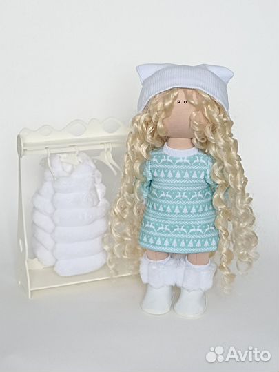 Кукла ручной работы текстильная