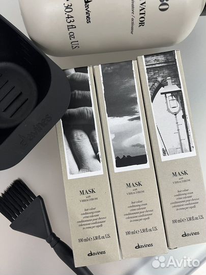 Краска Davines Mask, view, оксилитель давинес