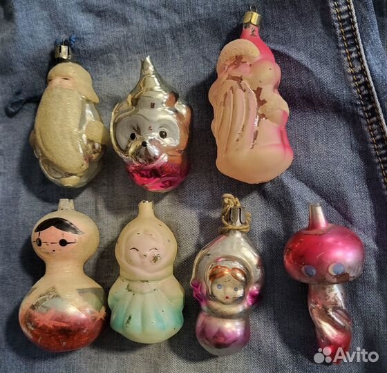Ёлочные игрушки СССР разные