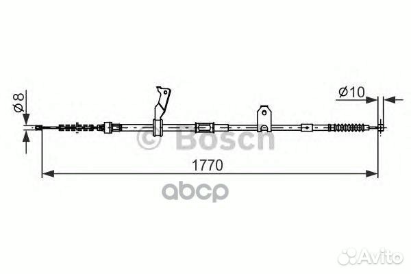 Трос стояночного тормоза 1987482300 Bosch