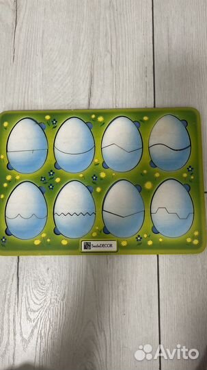 Деревянные пазлы вкладыши