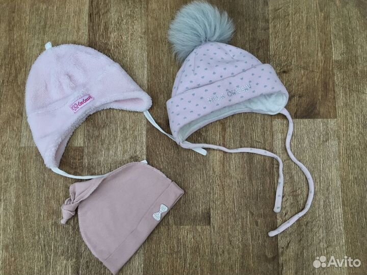 Шапка детская для девочки 46 (цена за все)