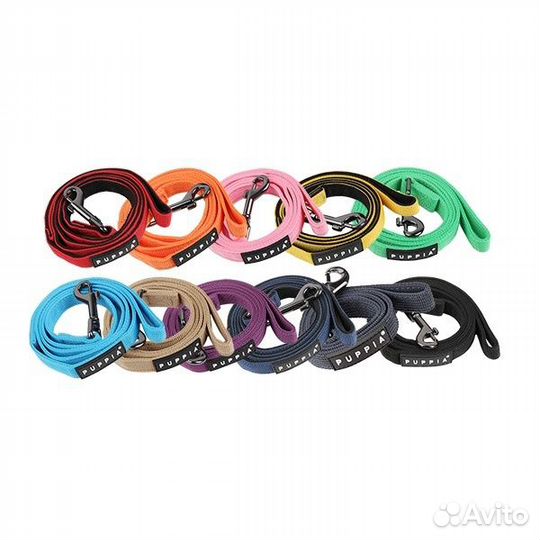 Puppia поводок с никелированным карабином, оранжев