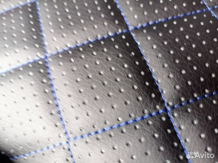 Чехлы на Део Нексию ромб нить синяя