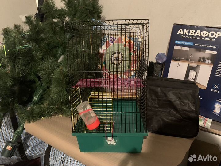 Клетка для грызунов большая + поилка в подарок