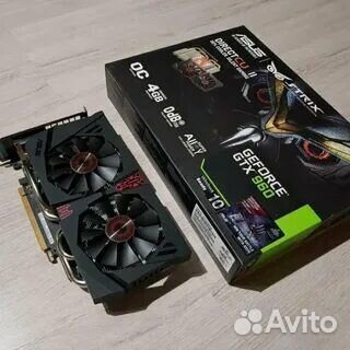 Видеокарта asus strix 960 4gb