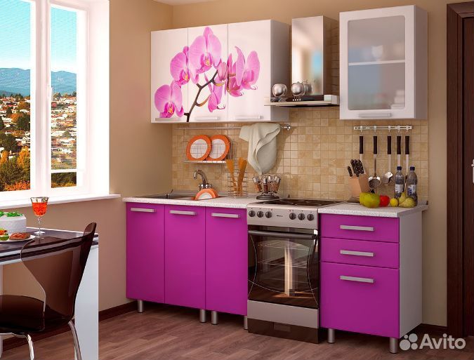 Кухня Орхидея 1,6м