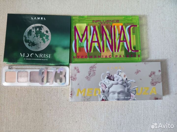 Палетки теней Lamel, Influence beauty