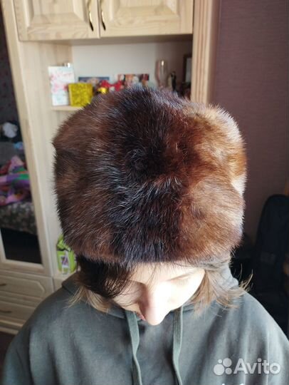 Шапка норковая женская бу