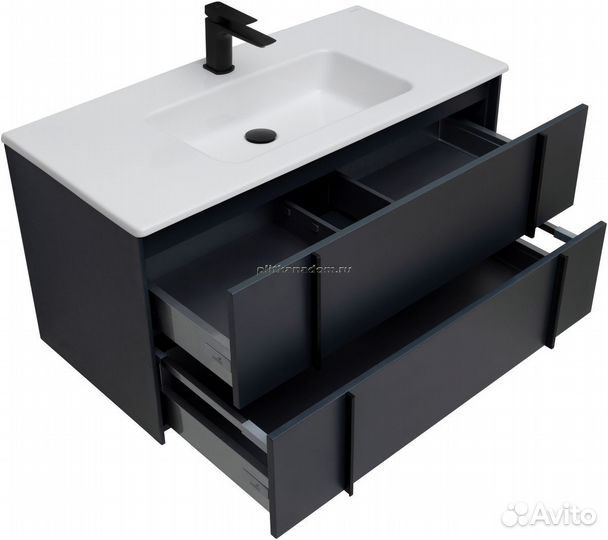 Allen Brau Reality 1.32007.AM Тумба с раковиной, антрацит матовый