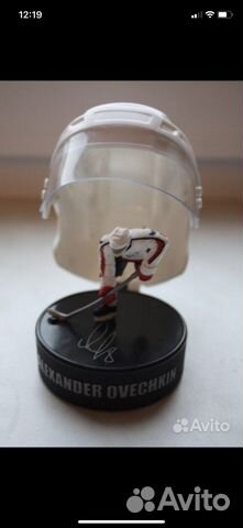 Мини-шлем Овечкин сувенирный Мини краги и шлема