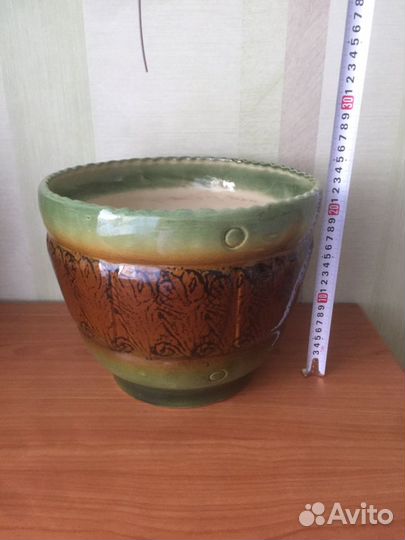 Горшок для цветов керамический