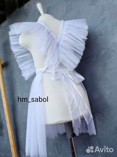 Школьный фартук в наличии белый 116-134