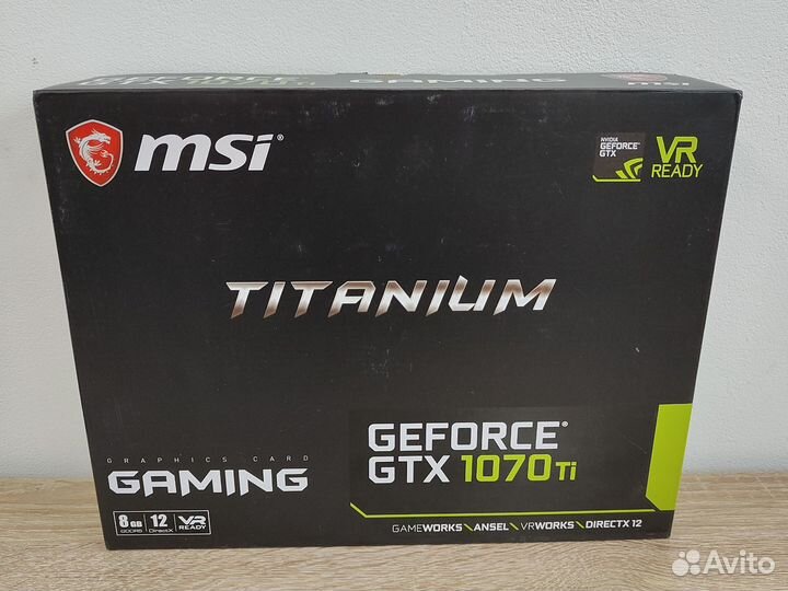Msi GTX 1070 Ti 8 Gb