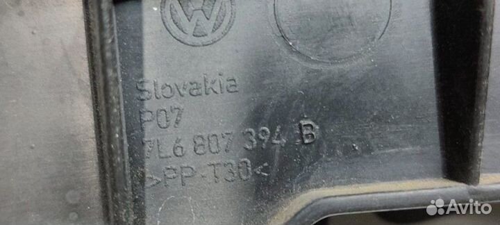 Крепление бампера заднее правое Volkswagen Touareg