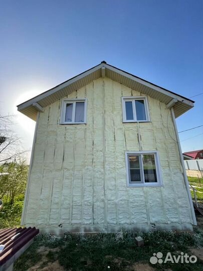 Утепление чердака пеной ППУ с гарантией 5 лет