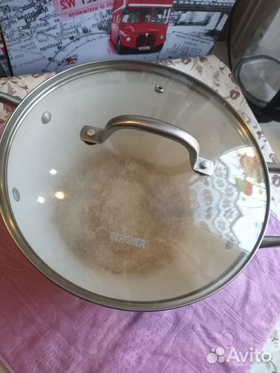 Казан с крышкой б/у