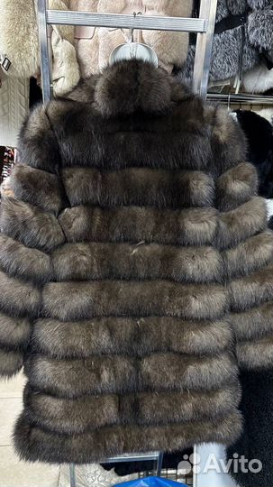 Шуба из натурального меха песца 42,44,46,48