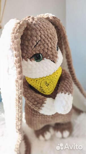 Вязаные игрушки зайка