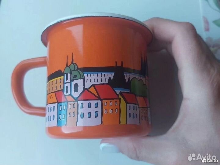 Кружка эмалированная Прага